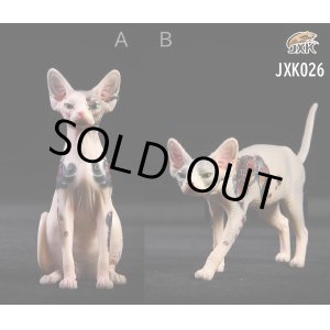 画像: JxK.Studio 1/6 タトゥー スフィンクス ヘアレス キャット 猫 2種 Jxk026 *お取り寄せ