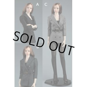 画像: AFS TOYS 1/6 女性 ビジネススーツ ロングジャケット ハイヒール セット 3種 A015 *予約