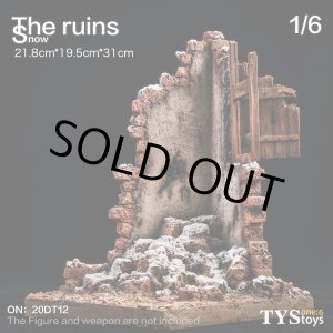 画像: TYSTOYS 1/6 積雪廃墟 シーン The Ruins Snow ジオラマ 20DT12 *予約