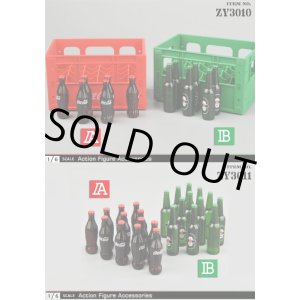 画像: ZYTOYS 1/6 フィギュア用 コーラ ビール ボトル 運搬用ケース 4種 Cola Beer ZY3010 ZY3011 *予約