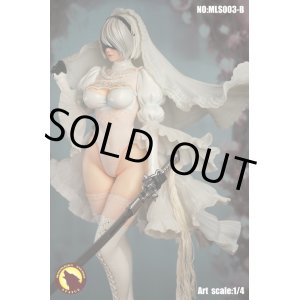 画像: MOONLIGHT STUDIO 1/4 セクシー女性サイボーグ ウェディングドレス スタチュー ≪White Ver.≫ MLS003B *お取り寄せ