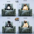画像1: JxK Studio 1/6 パグ 犬 with ソファ 4種 JXK038 *お取り寄せ