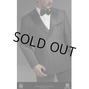 画像: POPTOYS 1/6 X32 男性 メンズ ストライプ スーツ 蝶ネクタイ BD001 再生産 *予約