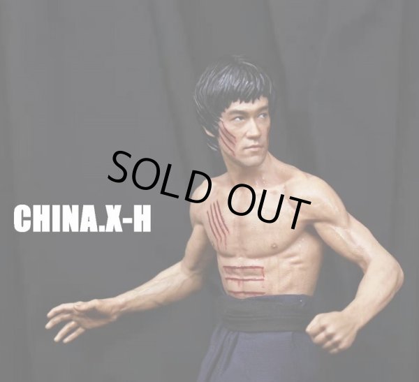 CHINA.X-H 1/6 CX-H NO.1 燃えよドラゴン Bruce Lee Dragon Fighting ヘッド2個 スタチュー 龍爭虎鬥  Enter the Dragon ブルース・リー