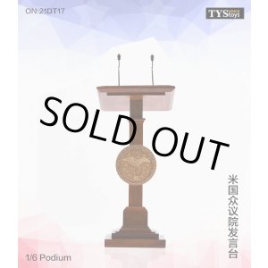 画像: TYS TOYS 1/6 アメリカ合衆国議会下院 スピーチ台 演壇 ポディウム ジオラマ 21DT17 *お取り寄せ