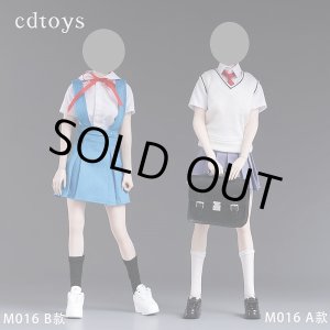画像: CDToys 1/6 ハイスクール ガール ユニフォーム / 制服 福音書 ガール 衣装セット 2種 M016 *お取り寄せ