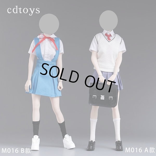 画像1: CDToys 1/6 ハイスクール ガール ユニフォーム / 制服 福音書 ガール 衣装セット 2種 M016 *お取り寄せ