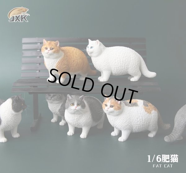 画像1: JxK Studio 1/6 ぽっちゃり猫  ファットキャット Fat Cat 7種 JXK064 *お取り寄せ