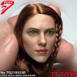 画像14: TTTOYS 1/6 欧米女性ヘッド Black Widow ヘア カラーバリエーション 4種 TQ201523 *予約