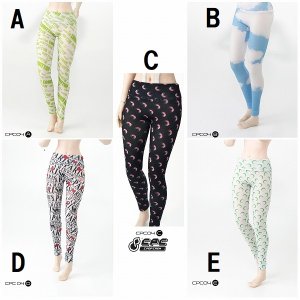 画像: CPOP CREW 1/6 女性用 ヨガ ストレッチプリント パンツ Silk Printed Yoga Pants CPC04 *予約