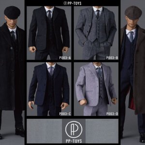 画像: PP-TOYS 1/6 英国 レトロ メンズ スーツ + ハンチング帽 セット 4種 pp-003 *お取り寄せ
