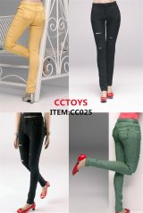 画像: CCTOYS 1/6 女性用 Casual Ripped Slim-Fit Jeans 5種 CC025  *予約