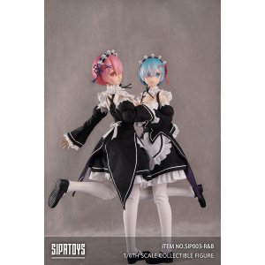 画像: SIPATOYS 1/6 二次元 メイド ガール ヘッド 2種 SIP003  *予約 