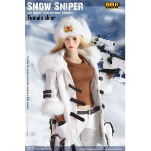 画像: BBK 1/6 Female Skier Snow Sniper 女性スナイパー アクションフィギュア BBK018 *お取り寄せ