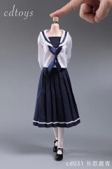 画像: CDToys 1/6 CD031 女学生 スクールユニフォーム ロング / Sailor Long Skirt Suit Set フィギュア用 4種  *お取り寄せ