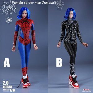 画像: Fire Girl Toys 1/6 FG088 女性 スパイダー ジャンプスーツ 2.0版 2種 *予約