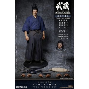 画像: ELEVEN × KAI STUDIO 1/6 宮本武蔵 ヘッド2個 アクションフィギュア EXK008 *お取り寄せ