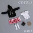 画像7: CDToys 1/12 フード付きセーター プリーツスカート セット 女性フィギュア用 6種 TBLeague CD036 *予約 