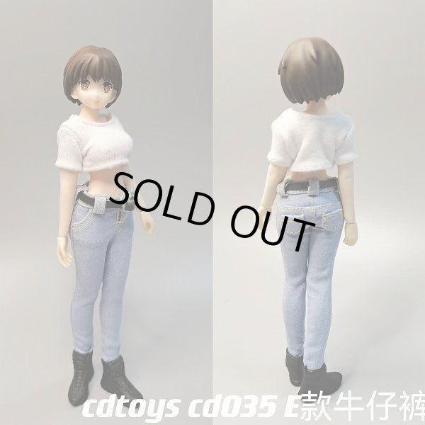画像1: CDToys 1/12 デニムパンツ シャツ セット 女性フィギュア用 TBLeague CD035 10種 *予約 