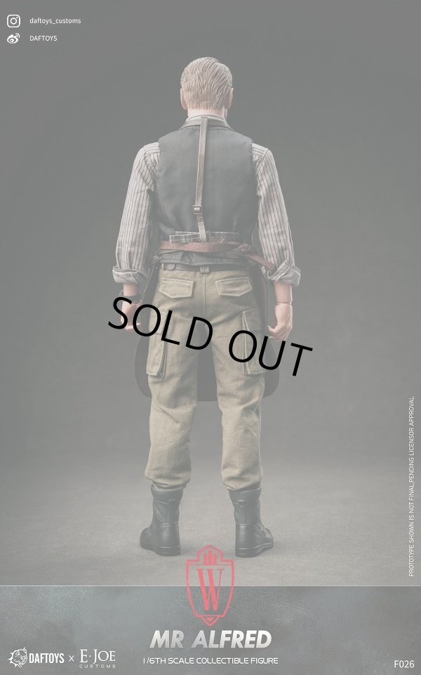DAFTOYS x E.JOE 1/6 アルフレッド DAFTOYS Mr. Alfred 1/6 Scale Action Figure F026