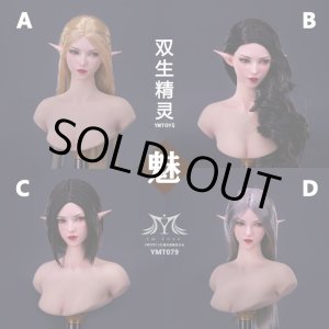 画像: YMTOYS 1/6 エルフ 女性ヘッド Mei 4種 YMT079 *予約 