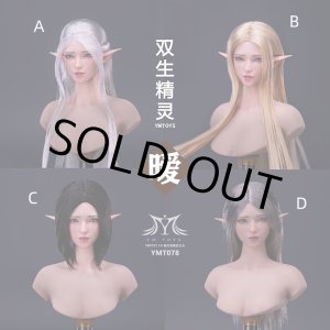 画像: YMTOYS 1/6 エルフ 女性ヘッド Ai 4種 YMT078 *予約 