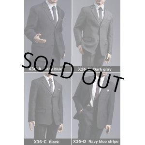 画像: POP COSTUME X36 1/6 メンズ スーツ 三つボタン 4種 *お取り寄せ