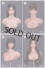 画像: YMTOYS 1/6 アジア女性ヘッド Crow 4種 YMT080 *予約 