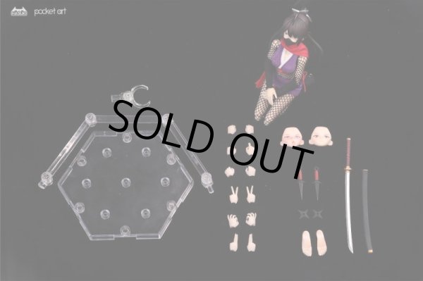 HASUKI Pocket Art 1/12 女忍者 萩 アクションフィギュア PA002