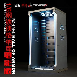 画像: TOYS-BOX 1/6 アイアンマン ホール オブ アーマー LED グレー版 ディスプレイ スタンド TB073 *お取り寄せ