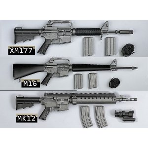 画像: ZYTOYS 1/6 ZY-XM177 XM177 Gun / ZY-M16 M16 Gun / ZY-MK12 M16 Gun フィギュア用 3種 *予約