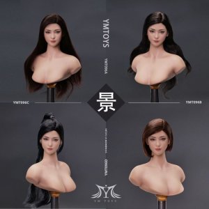 画像: YMTOYS 1/6 女性ヘッド 景 4種 YMT096 *予約 