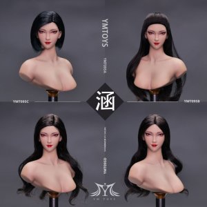 画像: YMTOYS 1/6 女性ヘッド 涵 4種 YMT095 *予約