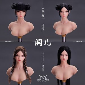 画像: YMTOYS 1/6 女性ヘッド 潤兒 4種 YMT097 *お取り寄せ