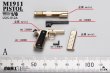 画像13: Longshan Metal 龍山金属 1/6 ダイキャストアロイ M1911 ピストル 3種 LSJS-012 *予約