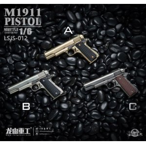 画像: Longshan Metal 龍山金属 1/6 ダイキャストアロイ M1911 ピストル 3種 LSJS-012 *予約