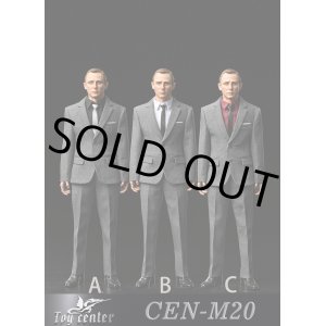 画像: Toy Center 1/6 エージェント 007 グレー スーツ セット 3種 CEN-M20 *予約