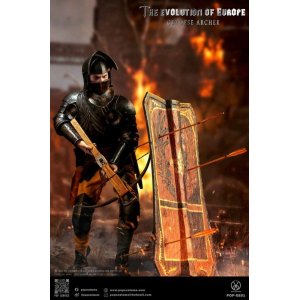 画像: POP COSTUME 1/6 フランス王家軍 傭兵 ジェノヴァ弓兵隊長 1346年クレシーの戦い アクションフィギュア POP-EE01 *予約