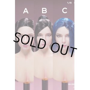 画像: SCToys 1/6 アジア女性ヘッド 3種 SC003 *予約