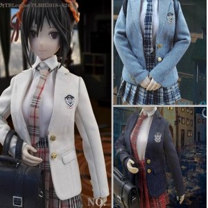 画像: OULE 1/6 スクール ユニフォームセット 女性フィギュア用制服セット 3種 OULE-07 *予約