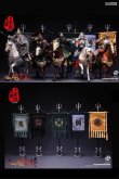 画像1: 303TOYS 1/12 掌上三国 五虎上将 オールインワンセット アクションフィギュア 戦馬 戦旗 SG008 *予約