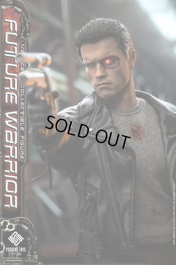 画像1: PRESENT TOYS 1/6 Future Warrior フューチャーウォーリアー T800 レザーバージョーン アクションフィギュア PT-sp80 *予約