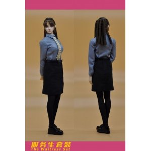 画像: CUKE TOYS 1/6 女性 ホールスタッフ 店員 カフェ レストラン 制服 セット アクションフィギュア用 MA-020 *お取り寄せ