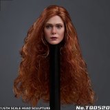 画像: TTTOYS 1/6 欧米女性ヘッド Scarlet Witch Hair Transplant Head TQ0520 *予約