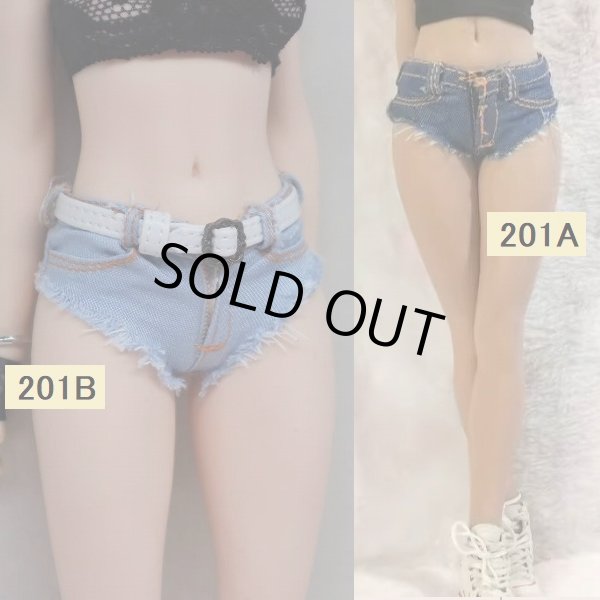 画像1: Jiaou Doll 1/6 JOA-201 女性用 ショート デニム ホット パンツ 2種 * 予約