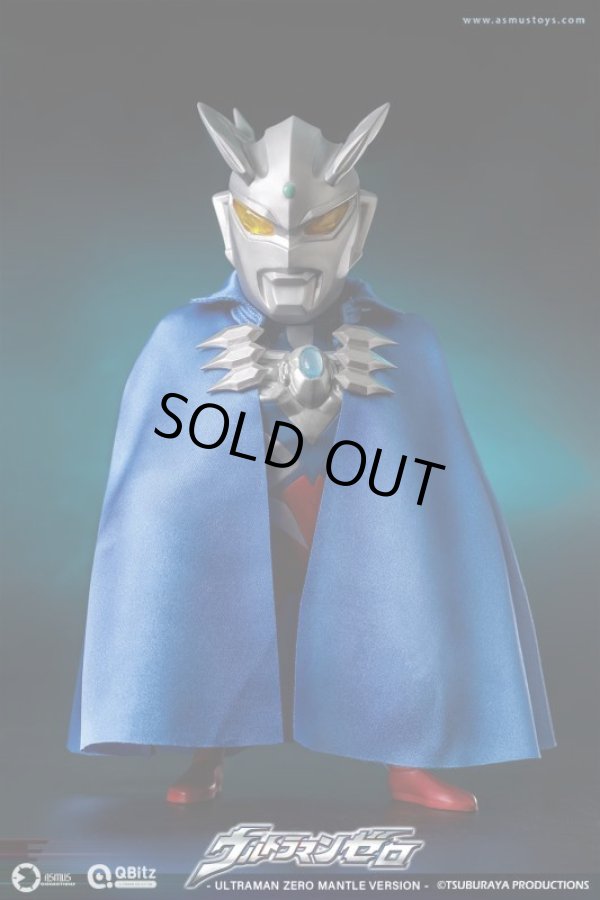 特撮ヒーロー フィギュア 青 マント付き Asmus Toys ウルトラマンゼロ マント Ver. 21cm デフォルメ