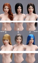 画像: YMTOYS 1/6 アジアン ビューティー 女性ヘッド 眼球可動 6種 YMT107 *予約