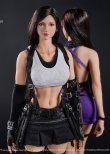 画像8: STAR MAN 1/6 Tifa ロックハート / ホワイトタンクトップ ＆ ブラック ショート スカート バージョン アクションフィギュア MS-010A *予約