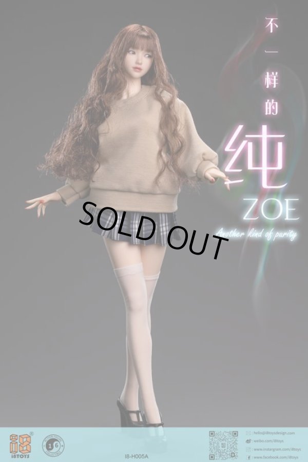 i8TOYS 1/6 I8-005 アジアン ガール ヘッド 純 ZOE 女性 眼球