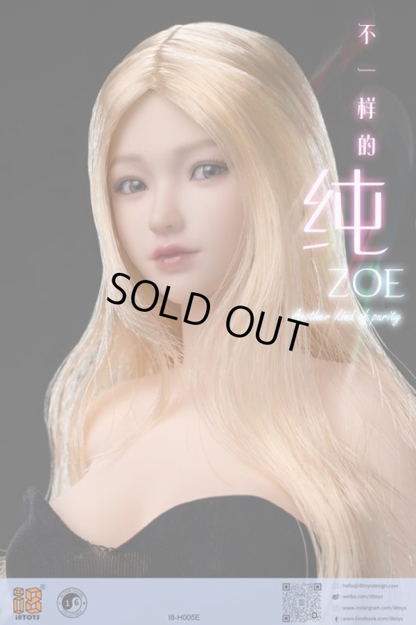 i8TOYS 1/6 I8-005 アジアン ガール ヘッド 純 ZOE 女性 眼球